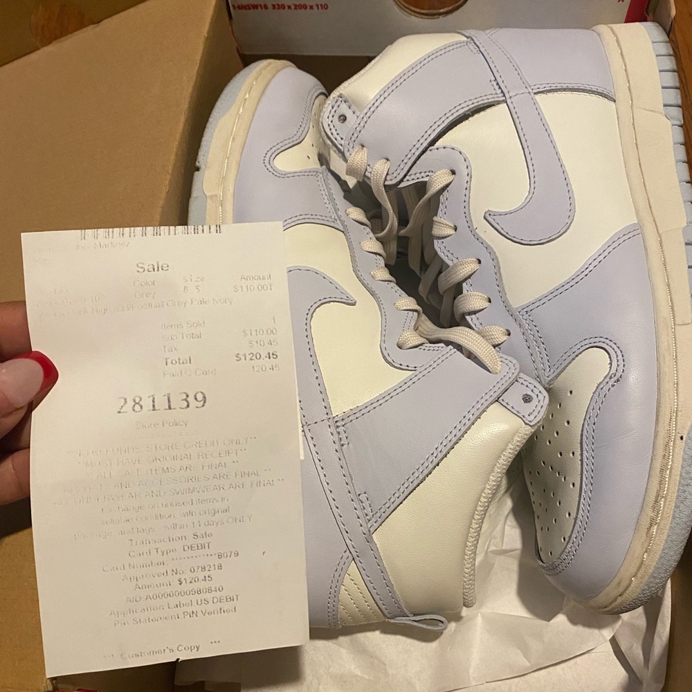 Nike Dunk Hi- Football Grey
